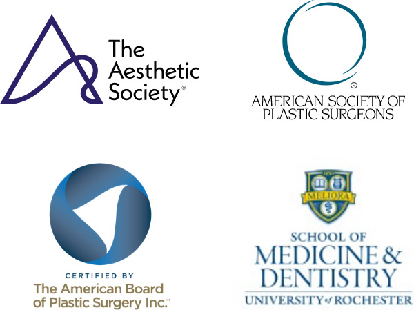 Dr. Ashley N. Amalfi certifications: The Aesthetic Society, American Society of Plastic Surgeons, The American Board of Plastic Surgery Inc., The Shool of Medicine & Dentistry: University of Rochester